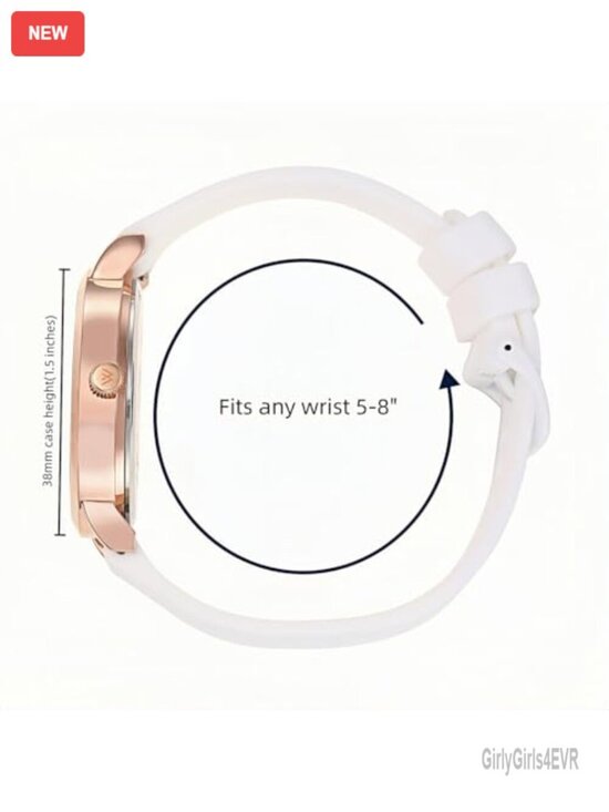 38mm Silicone Band Analog Watch with Second Hand for Nurses main image 5